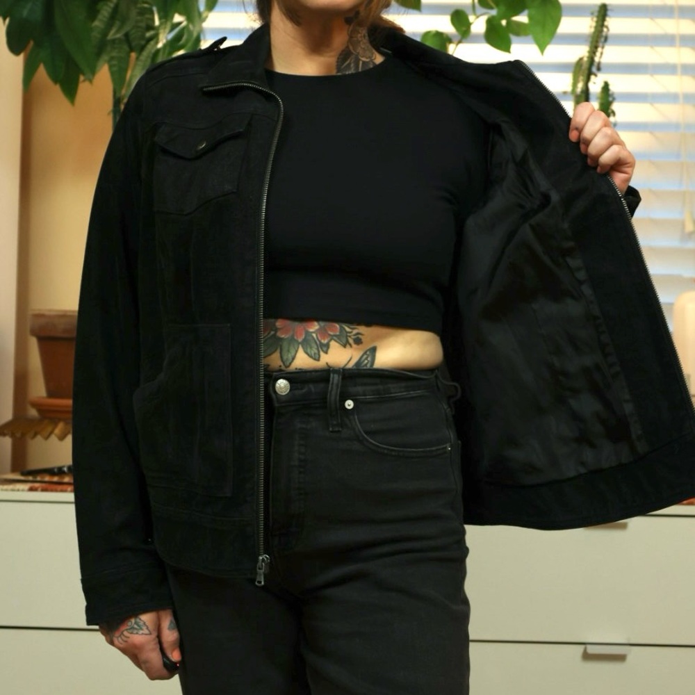 Levi’s Black Leather Jacket - image 4